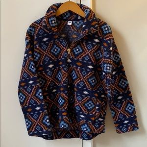 Medium Old Navy Sherpa quarter-zip cozy pullover